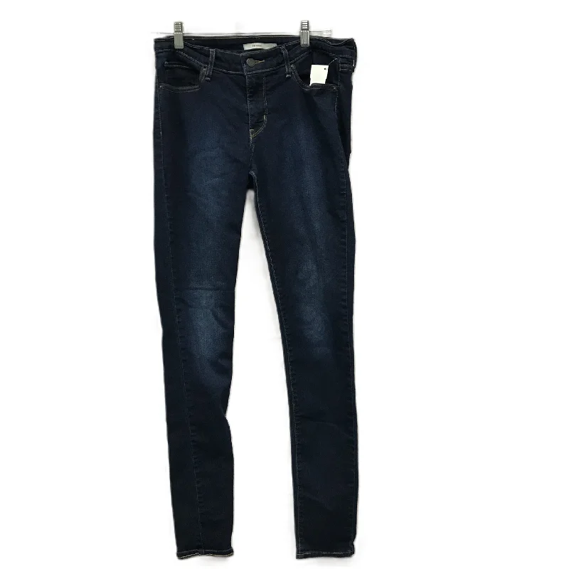 Blue Denim Jeans Skinny By Levis, Size: 8