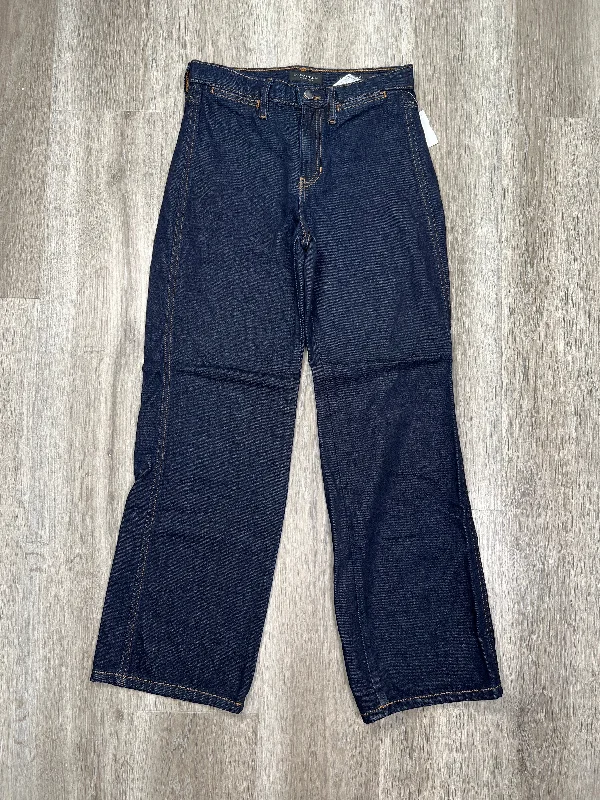 Blue Denim Jeans Wide Leg Banana Republic, Size 0