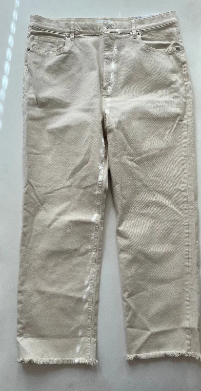 Cream Jeans Skinny Loft, Size 14