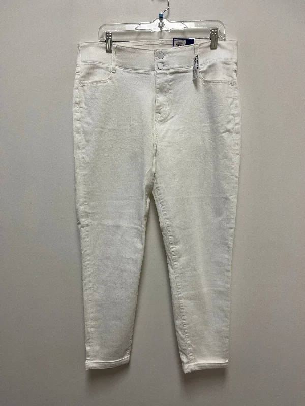 White Denim Jeans Skinny Apt 9, Size 16