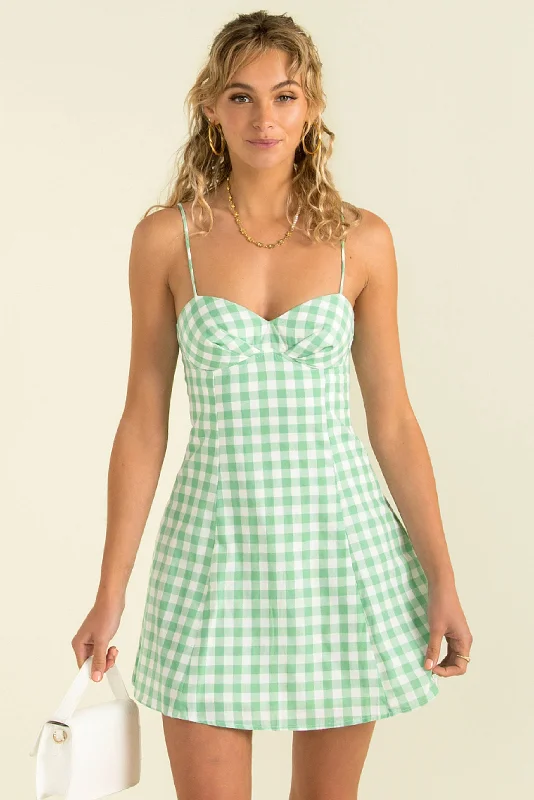 Fargo Dress / Green Check