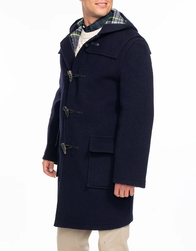 MORRIS DUFFLE COAT - NAVY