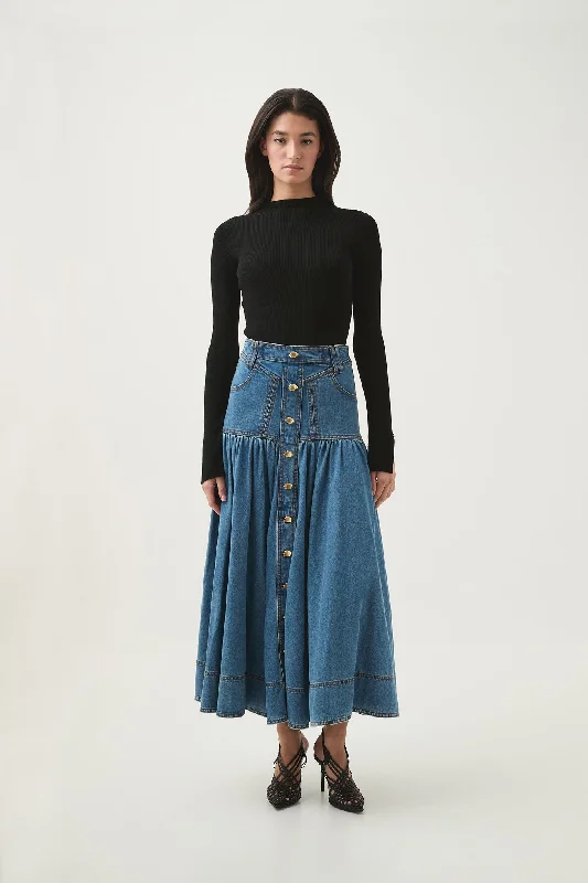 Belmond Denim Midi Skirt