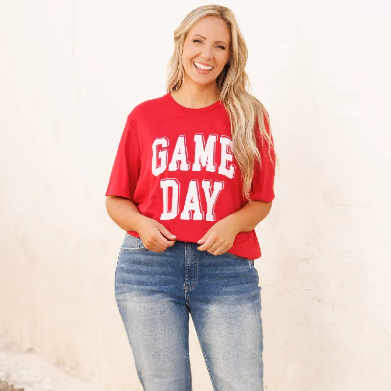 Feeling Like Game Day Tee, Red Triblend