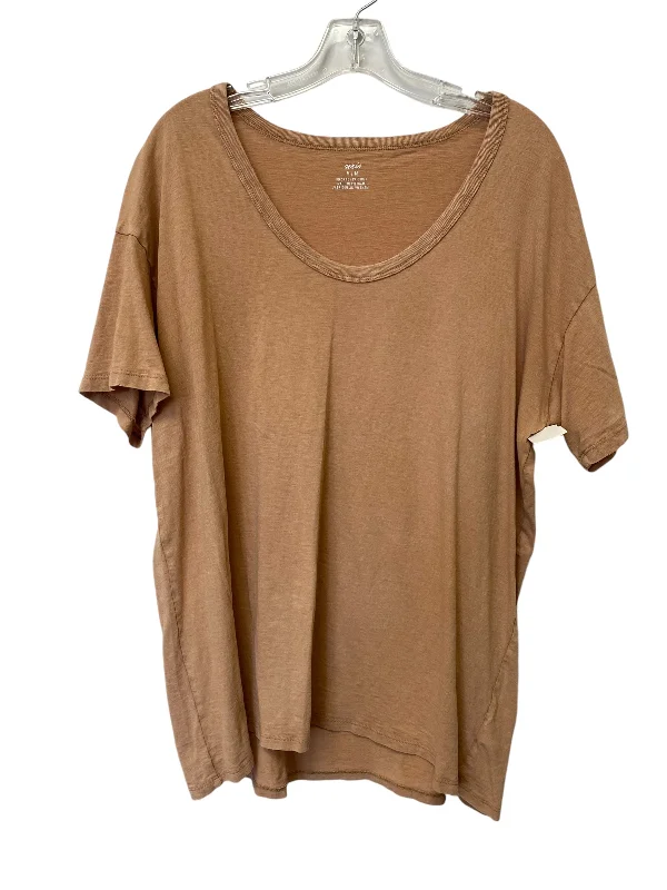 Top Short Sleeve Basic By Aerie In Orange, Size: M