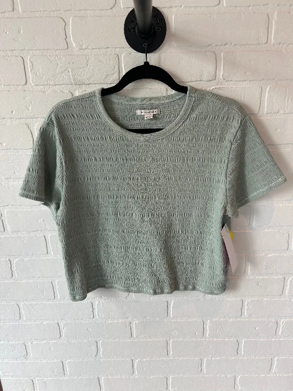 Top Short Sleeve By American Eagle In Green, Size: M