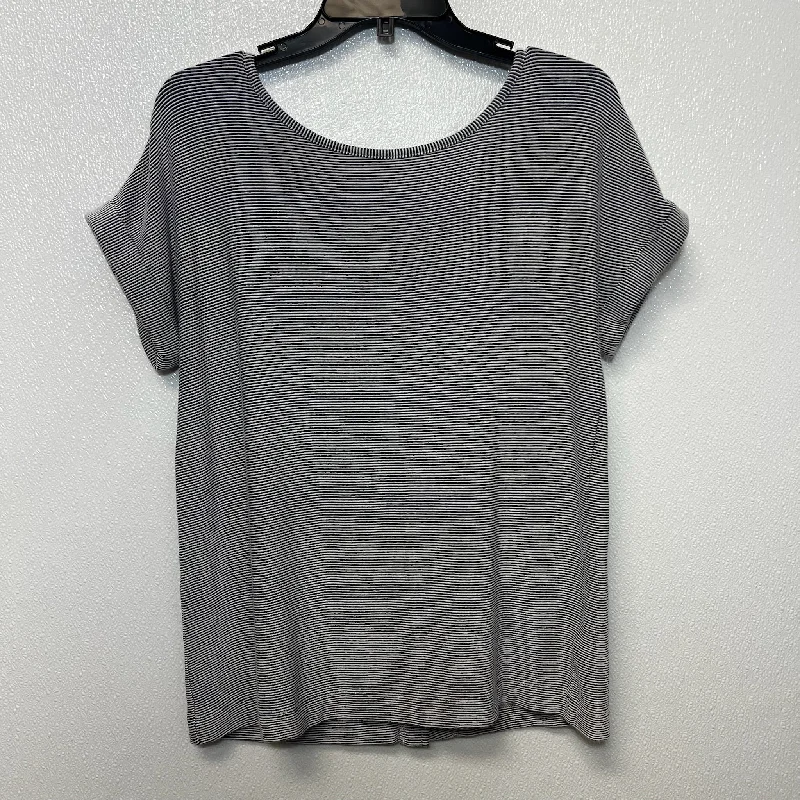 Top Short Sleeve By Christian Siriano In Striped, Size: S