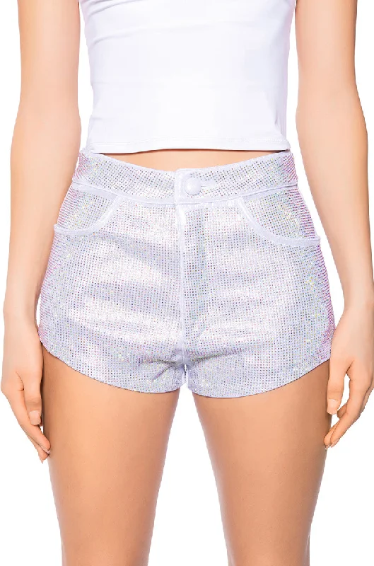 HEATED RHINESTONE SHORTS