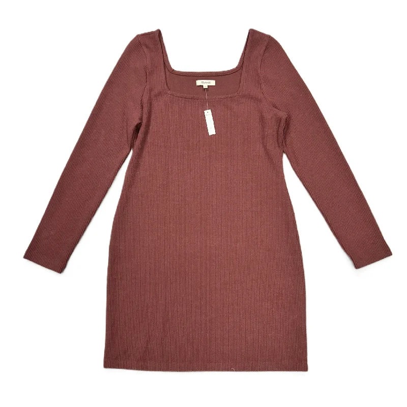 Dress Casual Short By Madewell In Maroon, Size: L