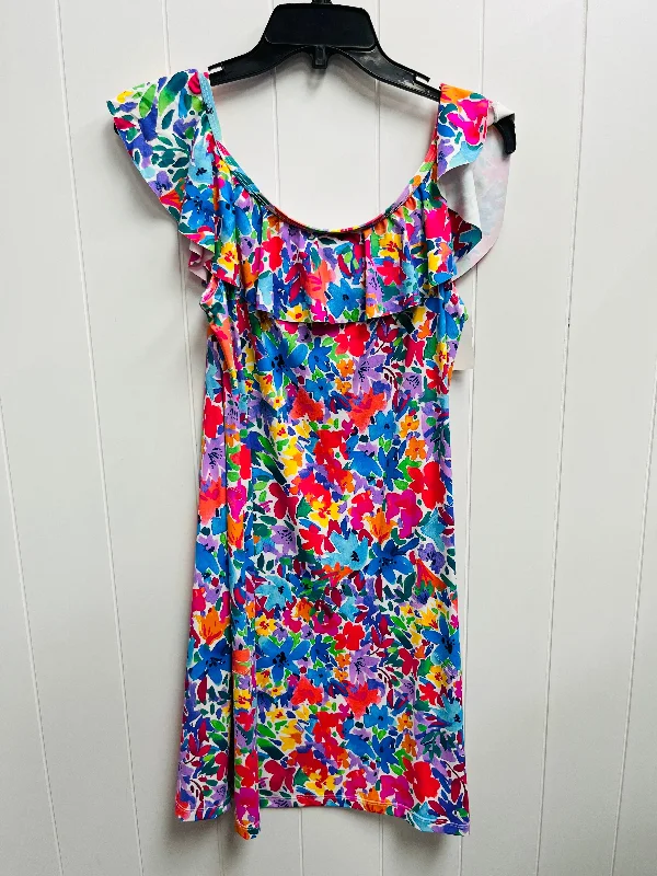 Dress Casual Short By Tommy Bahama In Blue & Pink, Size: M