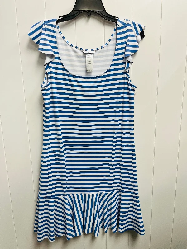 Dress Casual Short By Tommy Bahama In Blue & White, Size: M