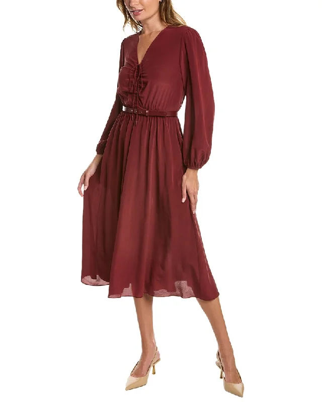 Max Mara Studio Campo Silk Midi Dress