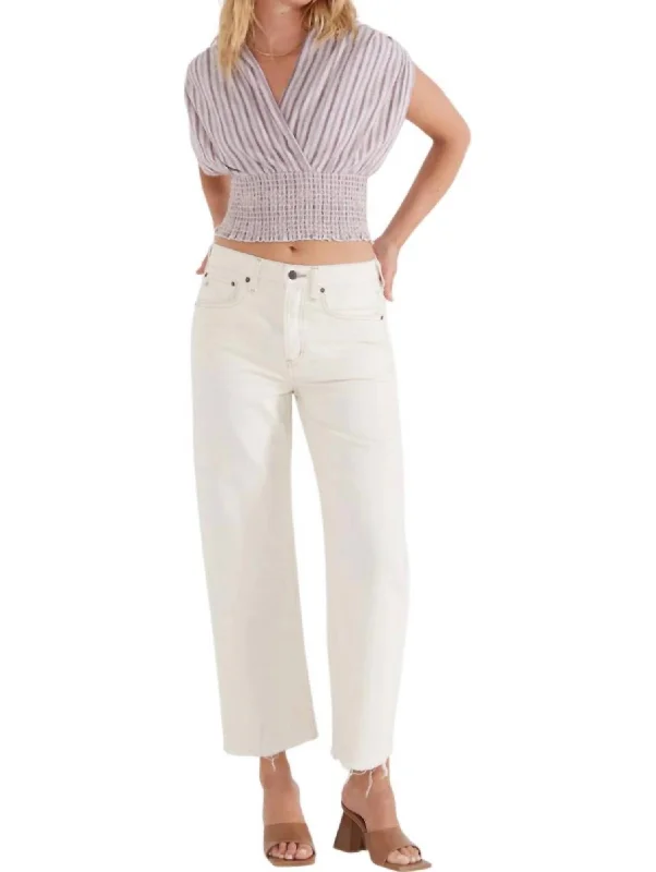 Altin Loose Crop Jeans In Natural