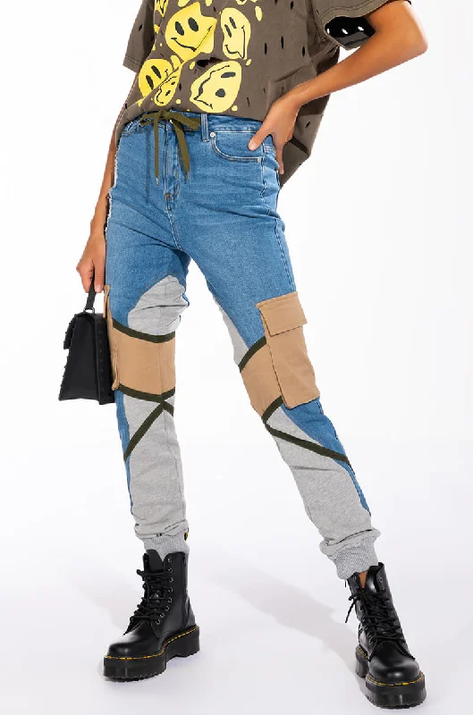 CIARA DENIM JOGGERS