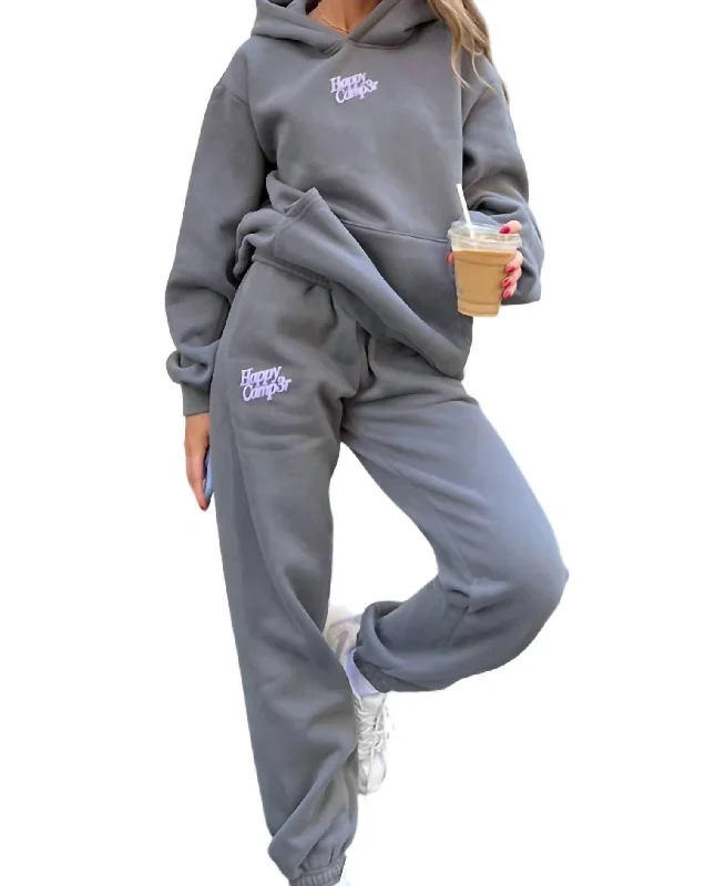 Puff Series Sweatpants - Unisex In Dark Gray