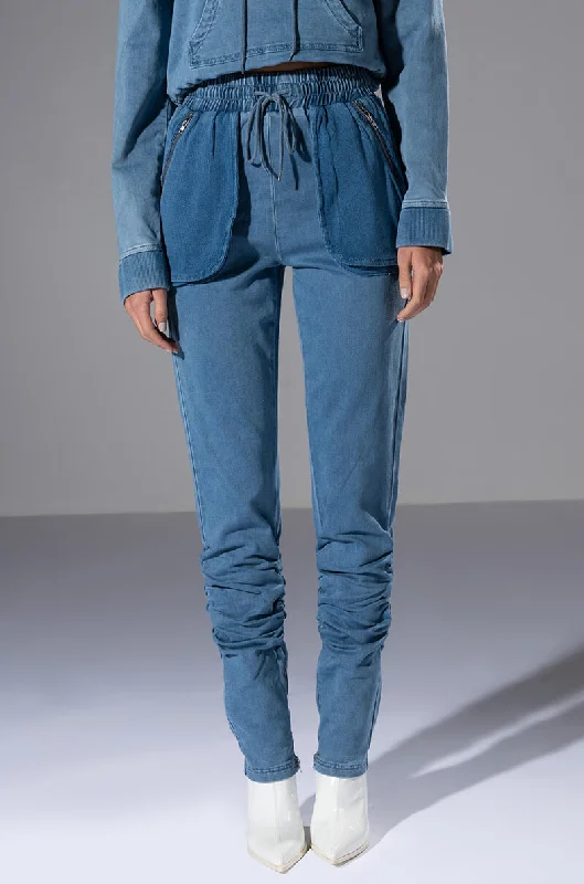 YOU OUGHTA KNOW DENIM JOGGER