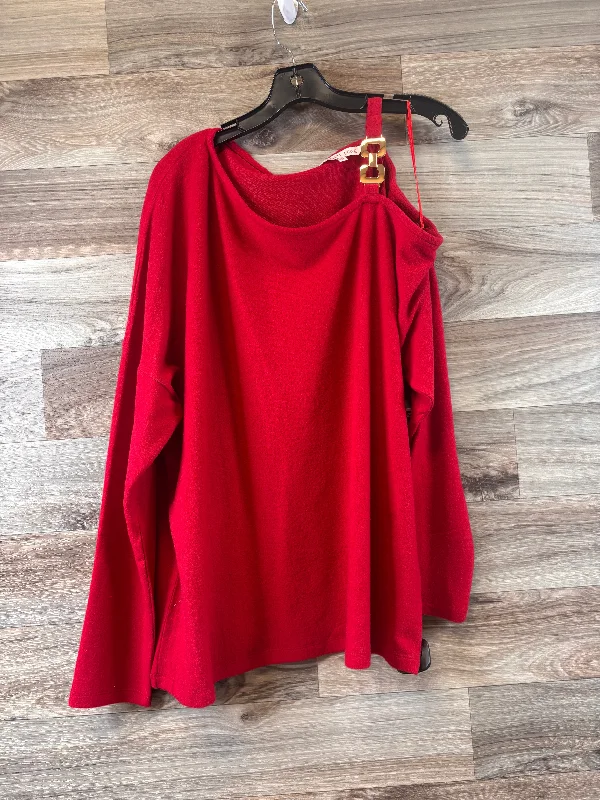 Top Long Sleeve Basic By Clothes Mentor In Red, Size: Xl