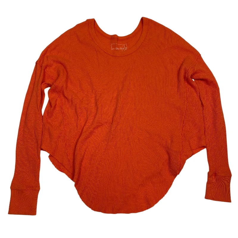 Top Long Sleeve Basic By We The Free In Orange, Size: Xs