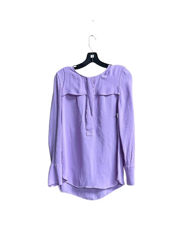 Top Long Sleeve By J. Crew In Purple, Size: S