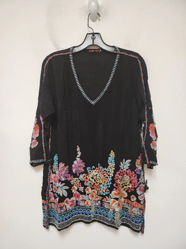 Top Long Sleeve By Johnny Was In Floral Print, Size: Xs