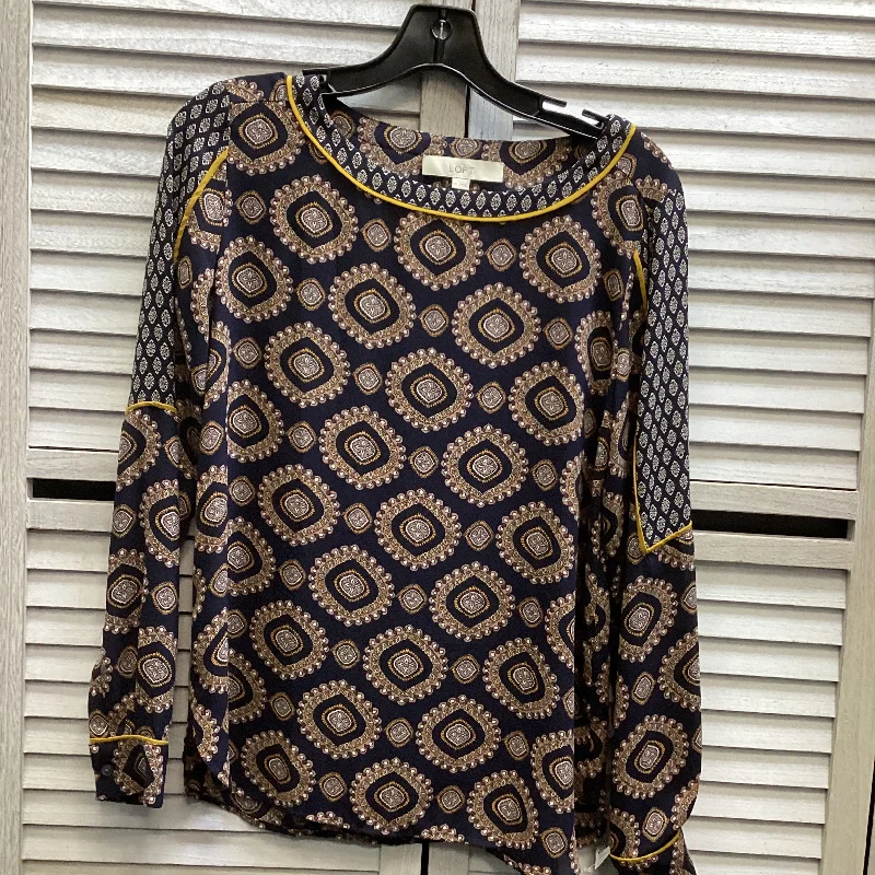 Top Long Sleeve By Loft In Multi-colored, Size: Xs