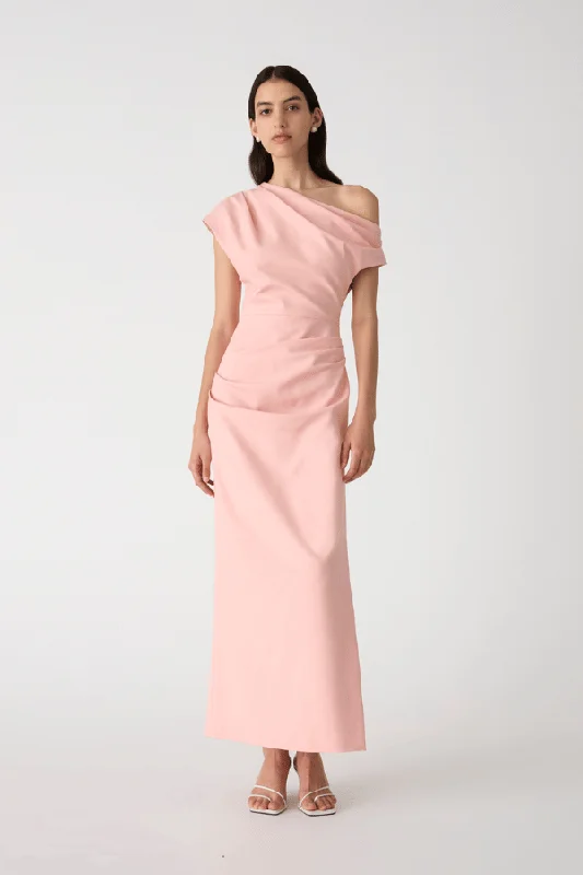 Gia Midi Dress Rose Quartz Pink