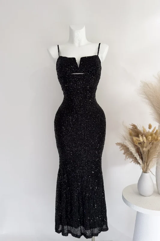 Moxlan Maxi Dress - Black