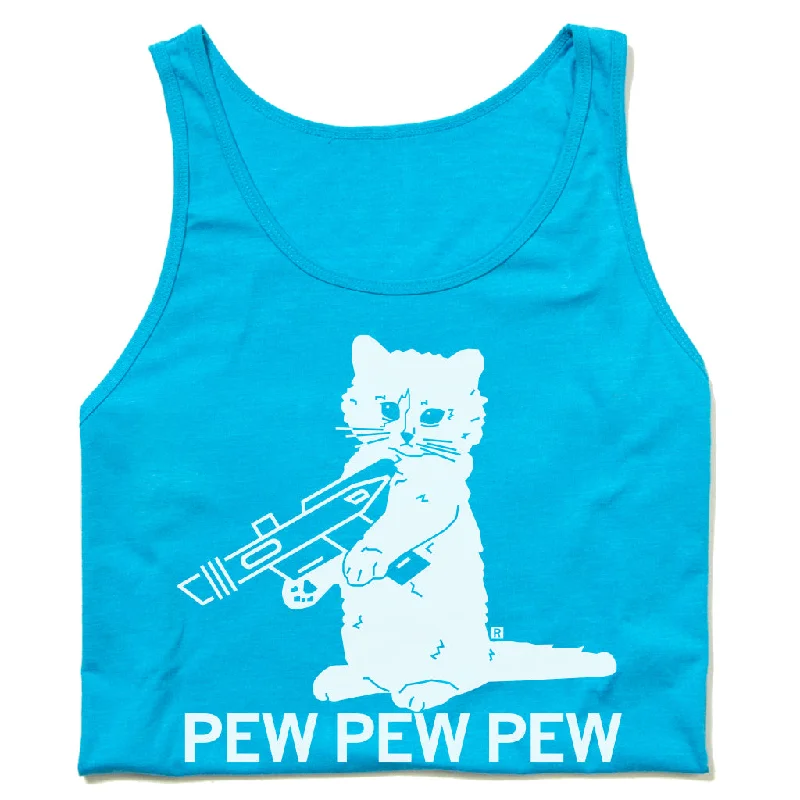 Pew Pew Pew Tank Top Blue