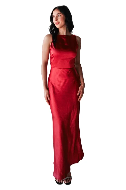 Seraphine Maxi Dress - Red