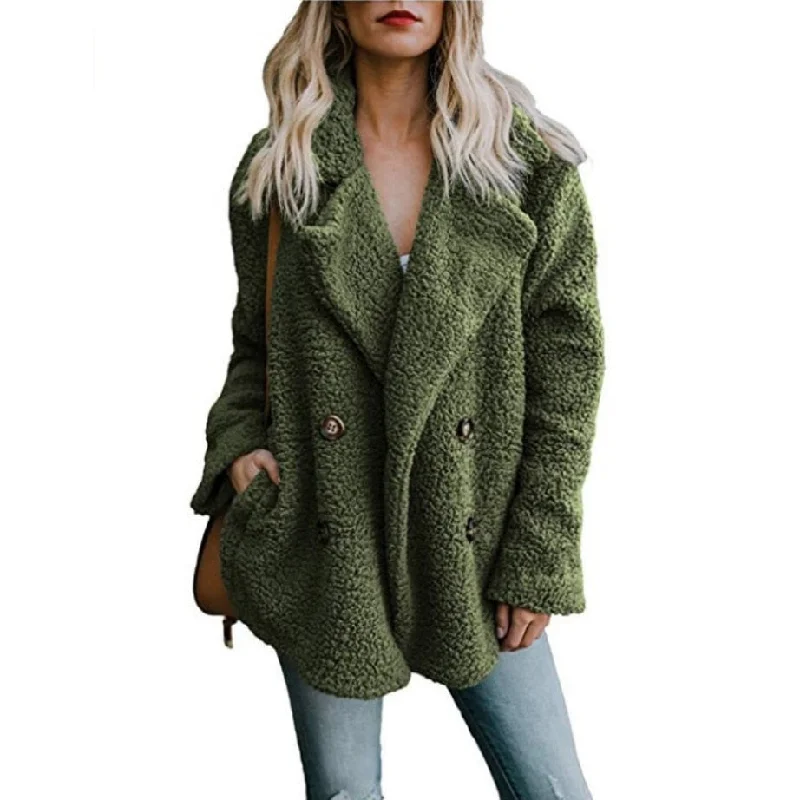 Women's Jackets Winter Coat Women Cardigans Ladies Warm Jumper Fleece Faux Fur Coat Hoodie Outwear Blouson Femme S-5XL Plus Size